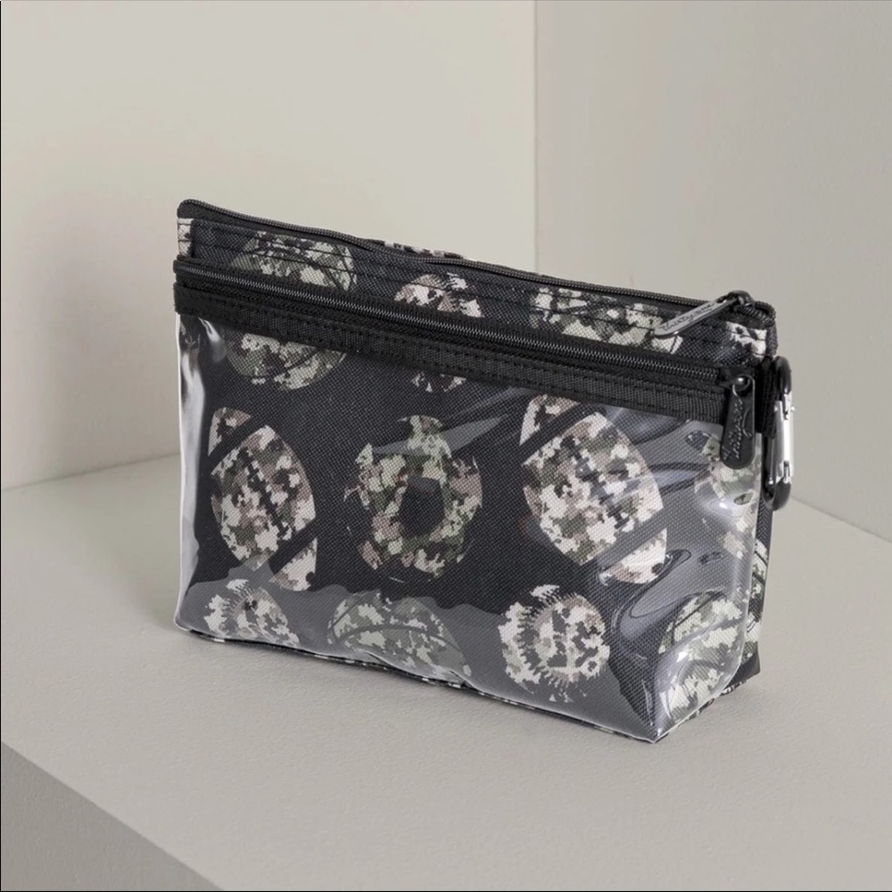 Thirty One Clear Clip Pouch | Play Ball print